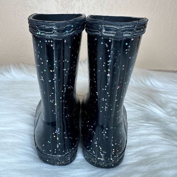 Hunter Kids First Giant Glitter Rain Boots Size UK 5 US 6B/7G - Picture 5 of 11